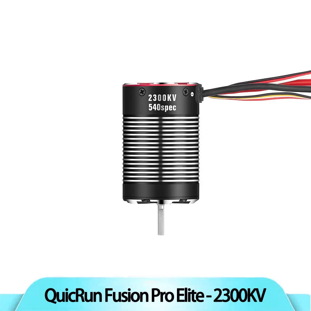 Hobbywing QUICRUN Fusion Pro Elite 2300KV waterdichte borstelloze 2-in-1 rupsmotor voor RC auto vrachtwagen kruipvoertuig