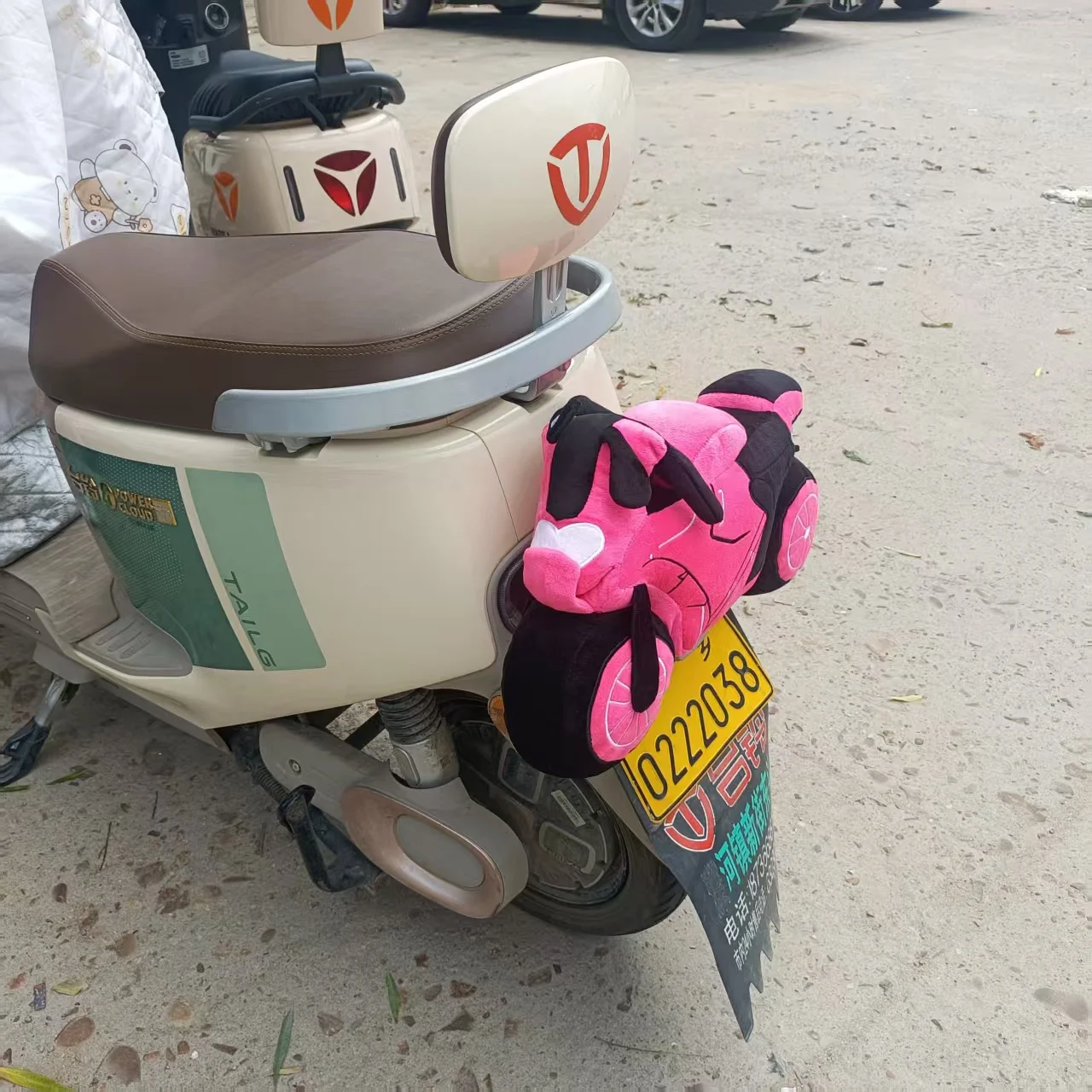 Motorcycle Body Decoration DIY Dolls Plush Decorative Simulation Moto Locomotive Model Ornament