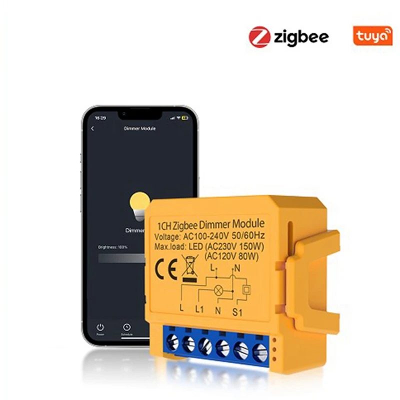 B04B-Graffiti variateur Zigbee Intelligent marche/arrêt boîte sombre commutateur Intelligent APP Module multifonction de gradation à distance