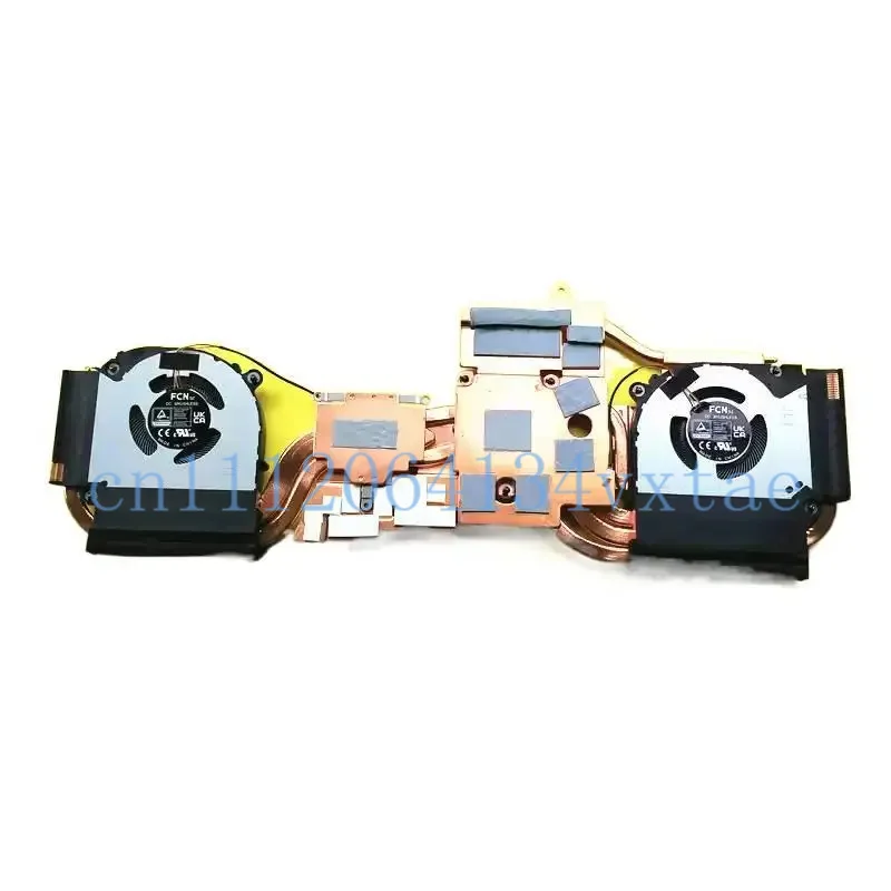 New Laptop CPU GPU Cooler Heatsink Fan for CLEVO Z8 D6 Gaming Medion Schenker 6-31-V15RN-101 RTX40 FCN 12V P/N:MQQA 0.3