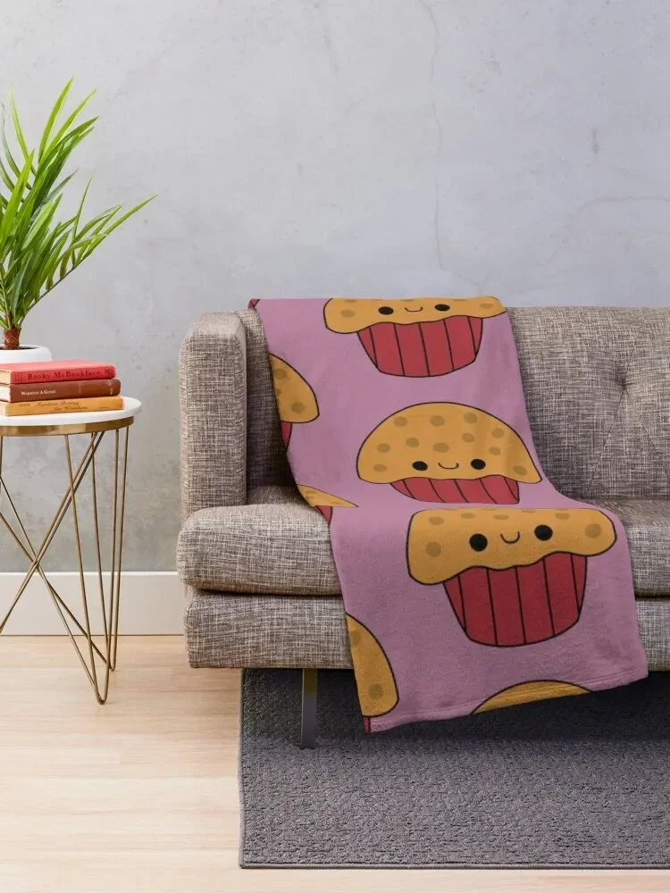 

Cute Muffin - Kawaii Muffin Throw Blanket Beautifuls Weighted Blankets