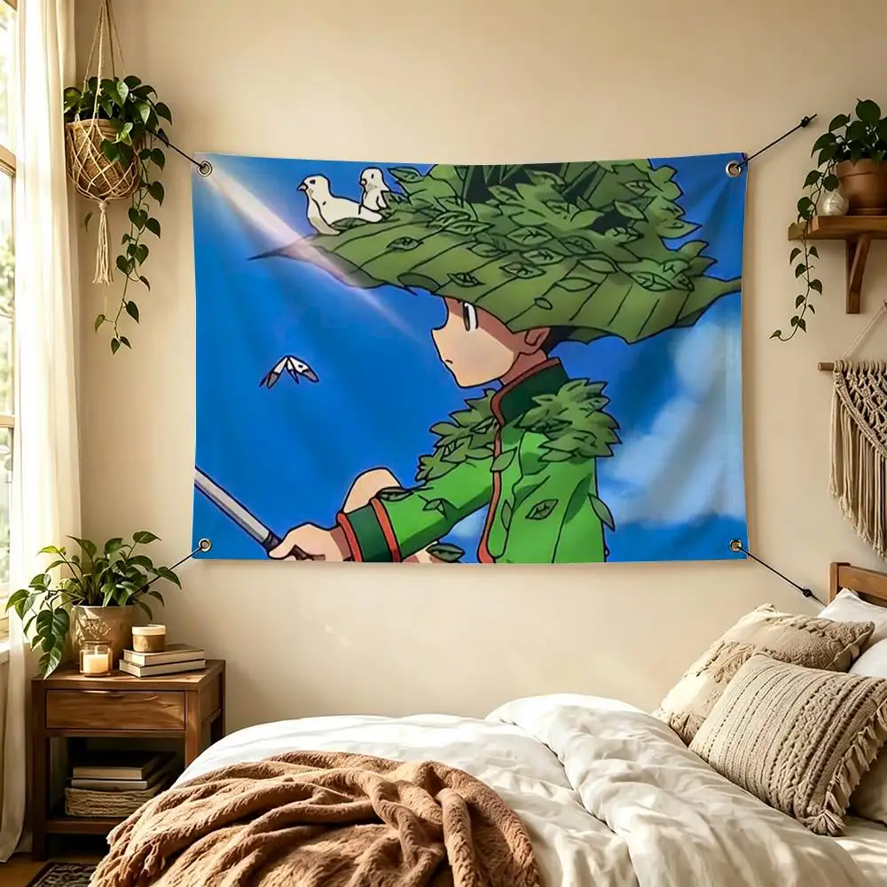 Freecss Hunter x Hunter G-Gon Flags Wall Hanging Tapestry Outdoor Garage Room Decorative flag Background Blanket