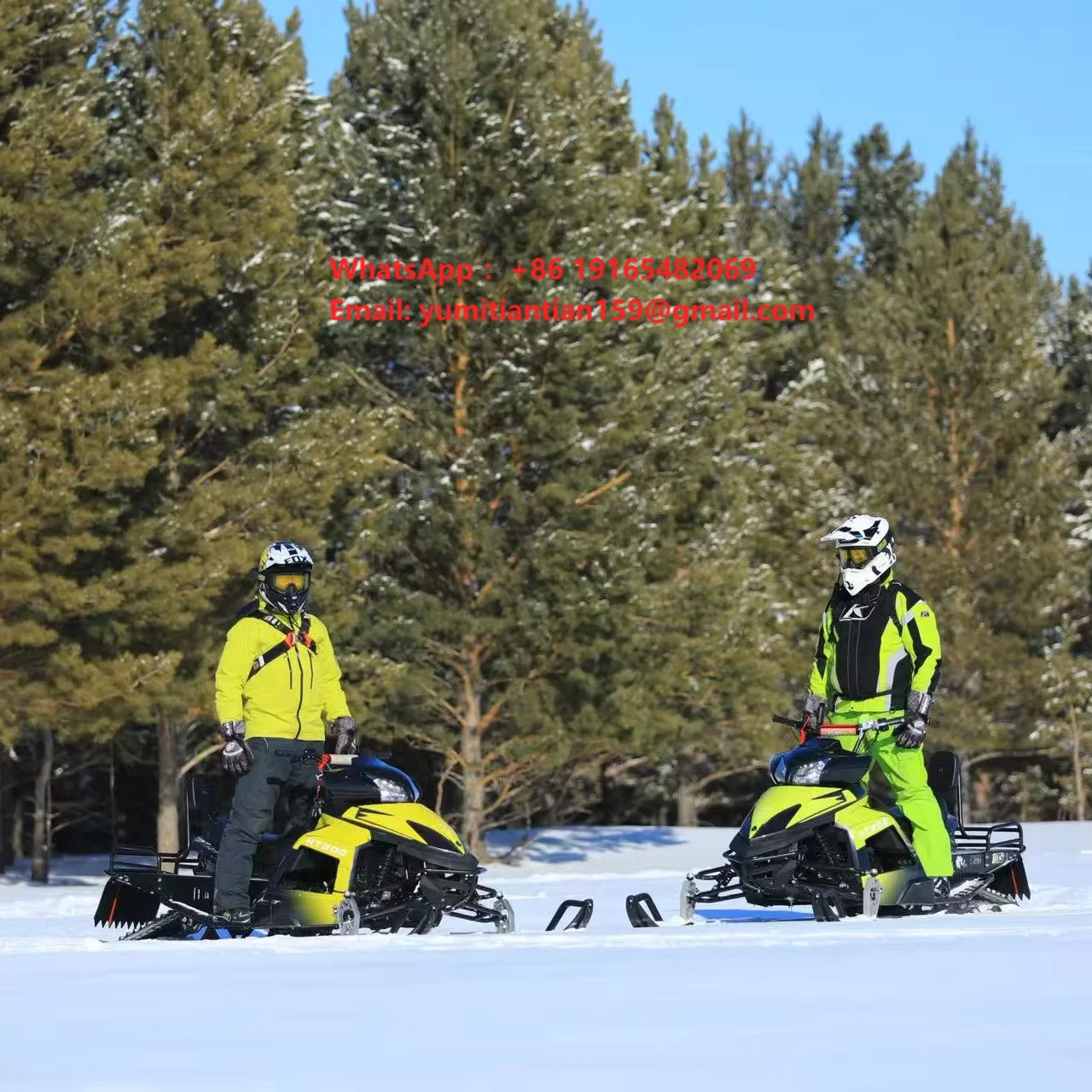 HTLD High Power Snowmobile200CC Sleigh Snowmobile  Adult Snow Vehicle Snow Bike Ski  Motocross Motorcycles Off Road Accessory
