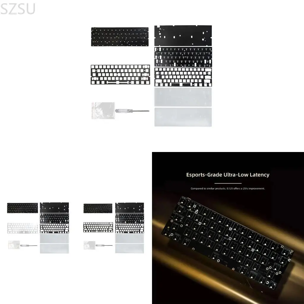 SZSU Responsive 60 Keyboard PCB Plate 61 Axles With Adjustable Actuation