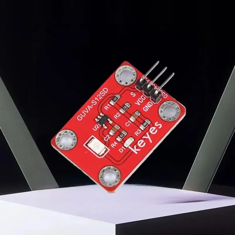 1/2/3pcs 3528 Solar Ultraviolet Intensity Module DC 3.3-5V UV Sensor GUVA-S12SD 240-370nm For Arduino /Raspberry Pi