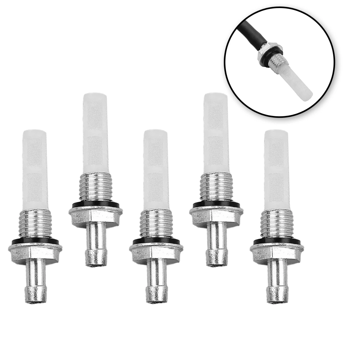 5pcs Metal Fuel Gas Tank Joint Filter 16955-ZE1-000 Fit For Honda GX120 GX160 GX200 GX240 GX270 GX340 GX390 Lawnmower Engine