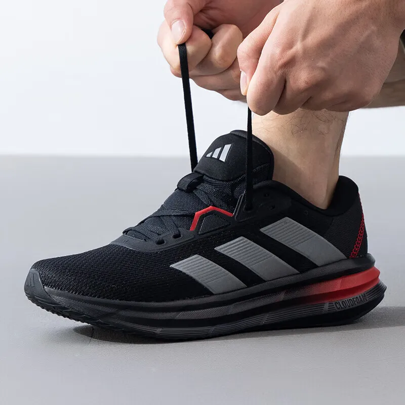 Adidas casual shoes men's shoes 2024 autumn new sports shoes breathable lightweight shock absorption running shoes ID8755