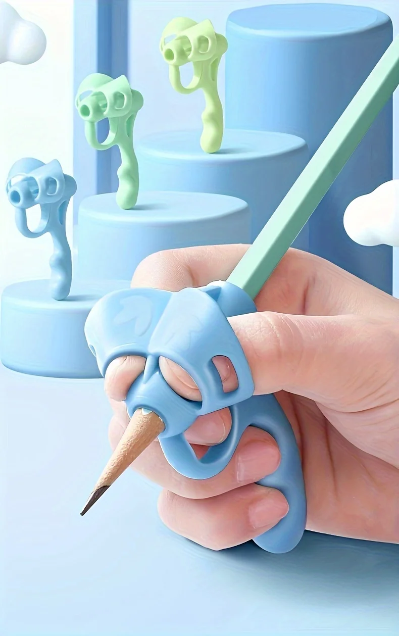 4 stücke Grip Stift Corrector Set Schreiben Corrector Weiche Gummi Schreiben Haltung Grip Stift Handschrift Hilfe Korrektur Werkzeug – Detail 1