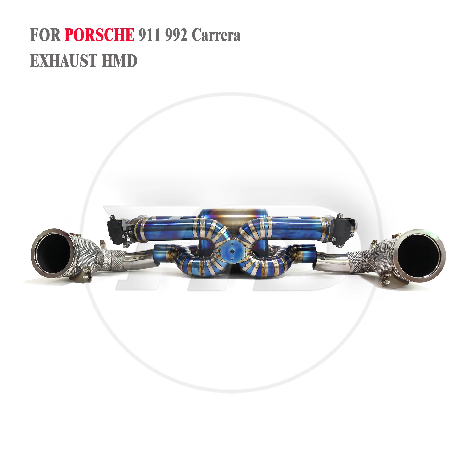 HMD Titanium Alloy Exhaust System Catback For Porsche 911 992 Carrera 3.0T Performance Valve High Flow  Downpipe