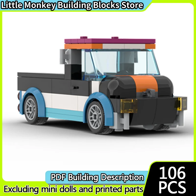 

Speed Racing Car Model MOC Building Bricks Classic Pickup Truck Modular Technology Children Holiday Gifts Assemble Toys Suit