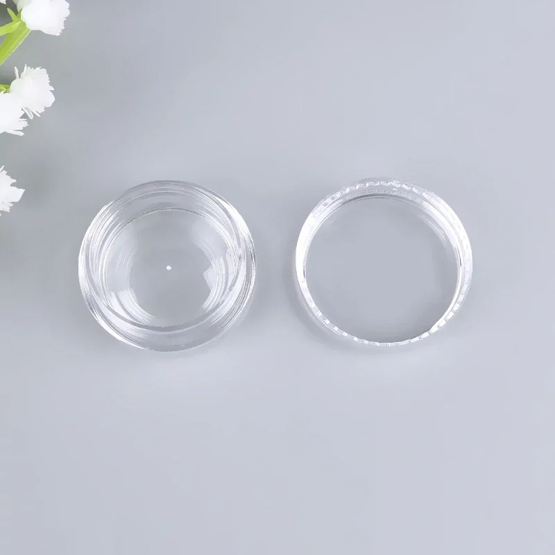 50 Stuks 2.5Ml Transparant Mini Opbergdoos Kleine Ronde Container Potten Make Up Organizer Dozen Voor Nail Decoratie Sieraden opslag