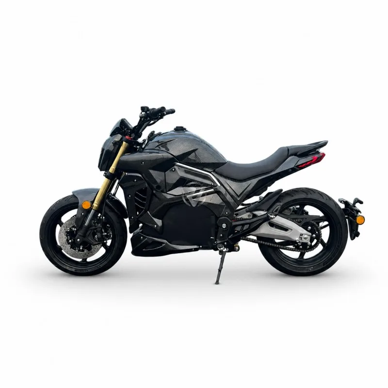 New Design Chain Drive Motor 130km/h 72V120Ah Lithium Li-NCM Battery Cruiser Moped Street Electric Motorcycle Bike