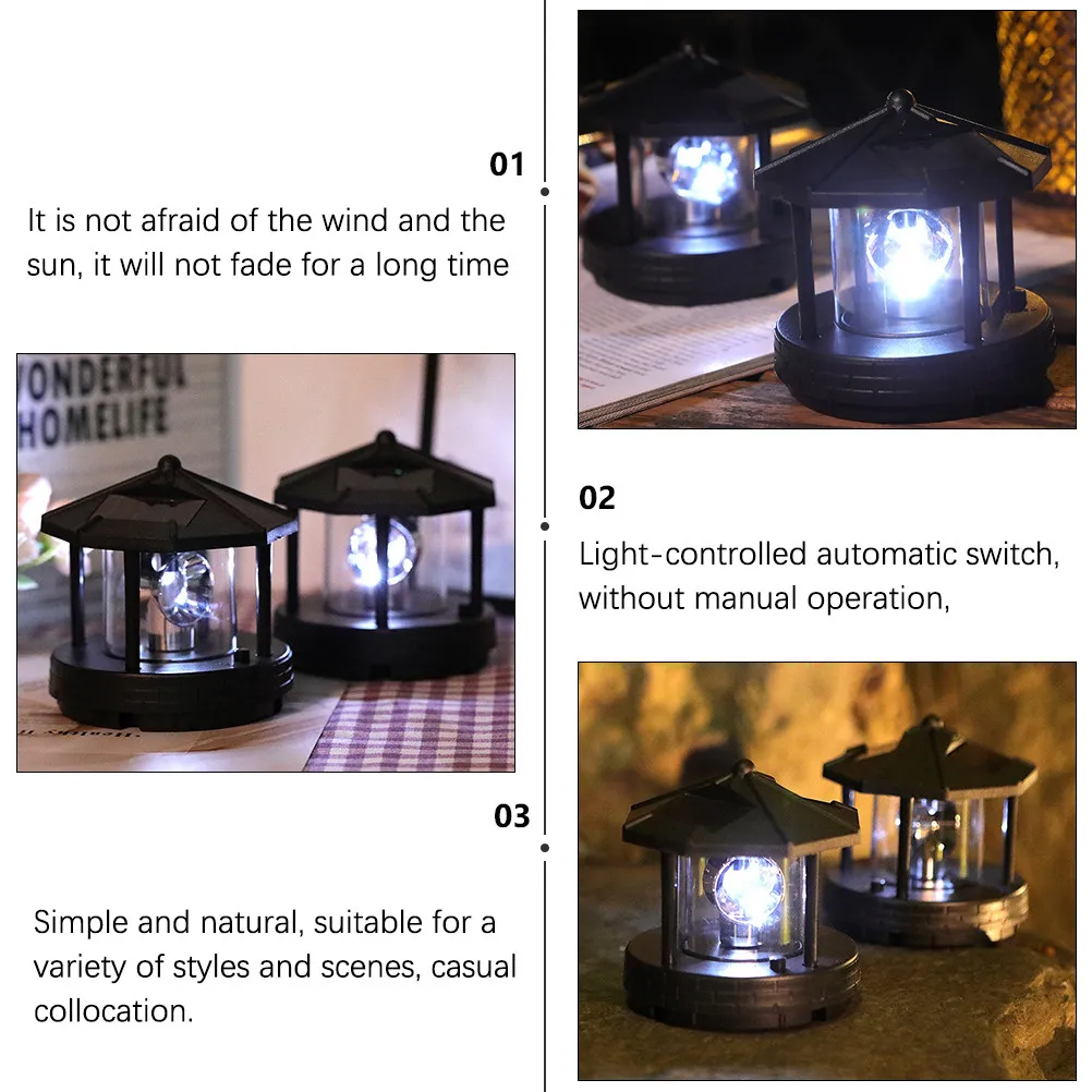 

1 шт. светодиодный вращающийся солнечный светильник, водонепроницаемый уличный садовый фонарь, автоматический ночник для двора, дорожек, патио, газона