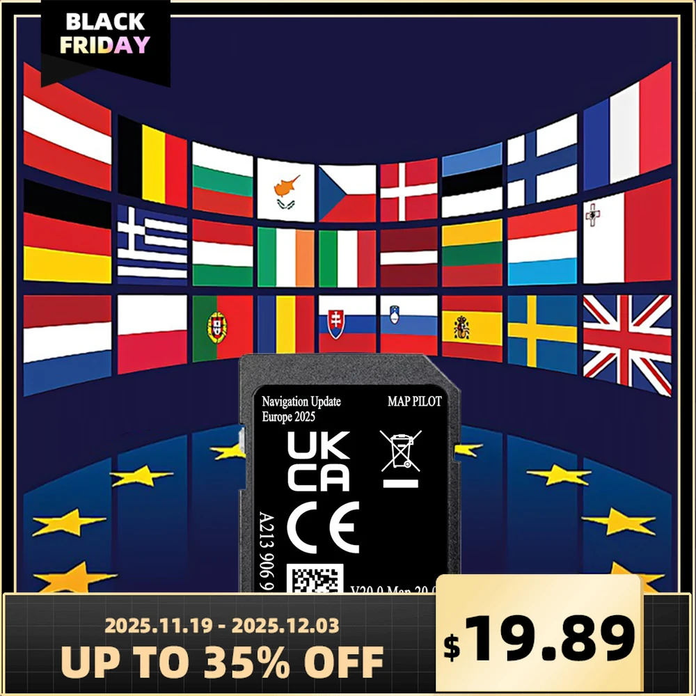 

Для Mercedes C Class W205/GLC/E/V/X V19 Maps Sat Nav SD-карта A213, новинка 2022 г.