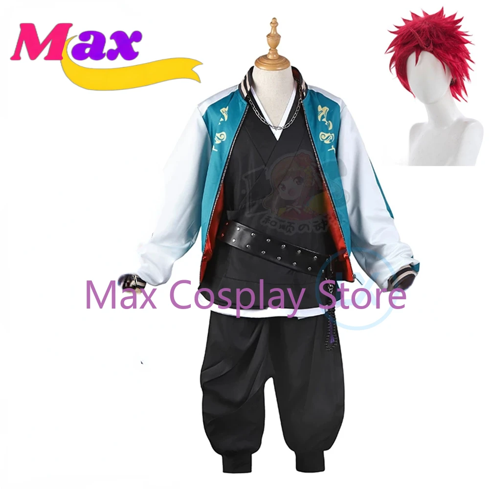 Max Anime Cosplay DRB Hypnosis Mic Kuko Harai Evil Monk Cosplay Costume Jacket Pant Suit Halloween Uniform Set