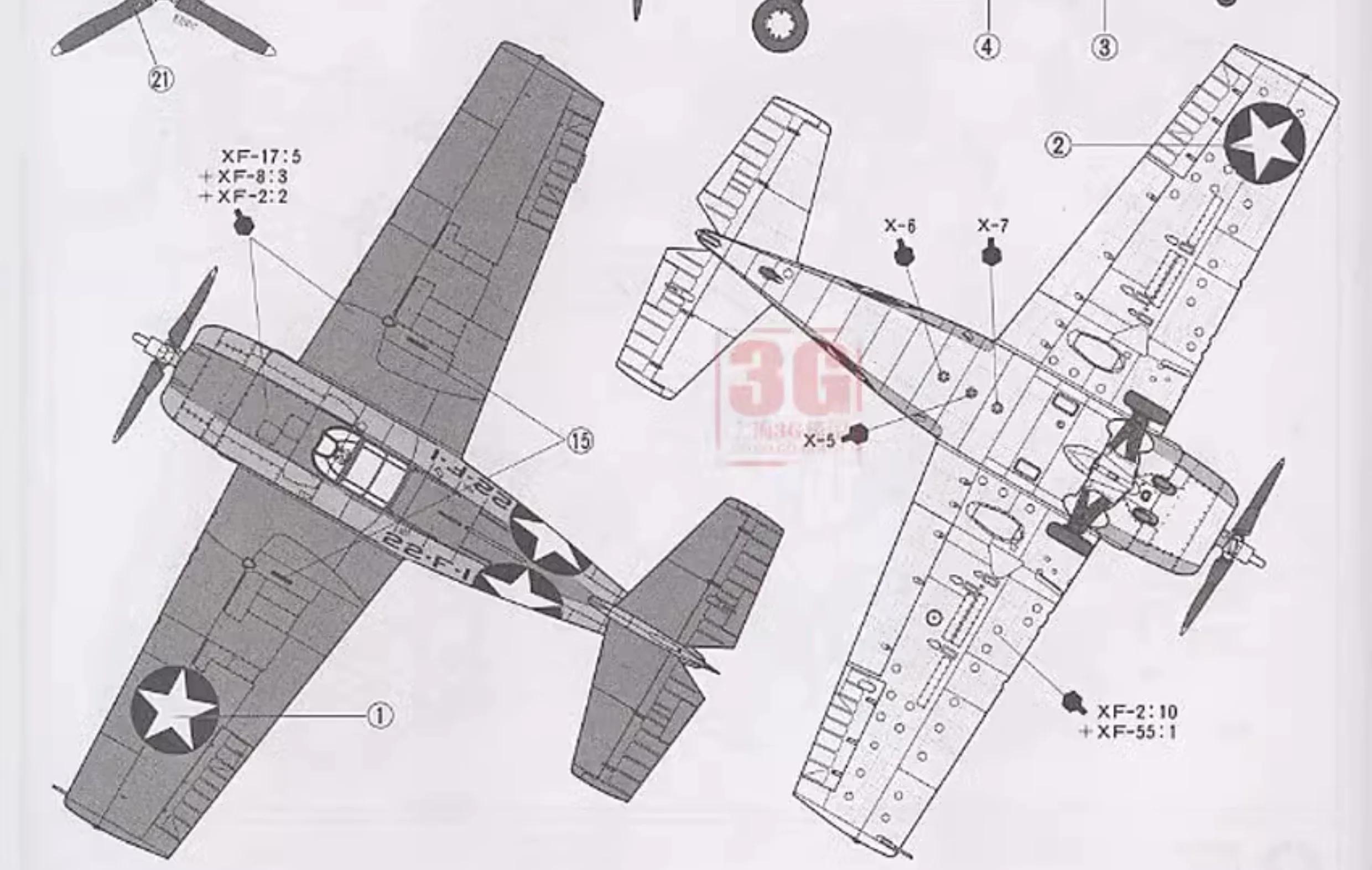 TAMIYA Assembled Aircraft Model Kit 61034 American Grumman F4F-4 Wildcat Fighter 1/48