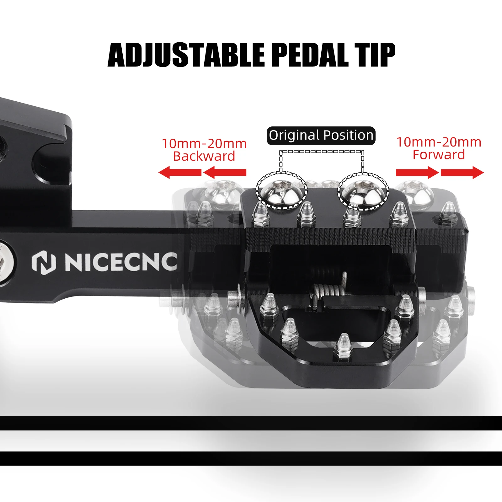NICECNC For Suzuki DR650 DR 650 Multifunctional Rear Brake Pedal For Suzuki DR650 DR 650 1996-2025 2024 2023 2022 2021 2020 2019 - Image 5
