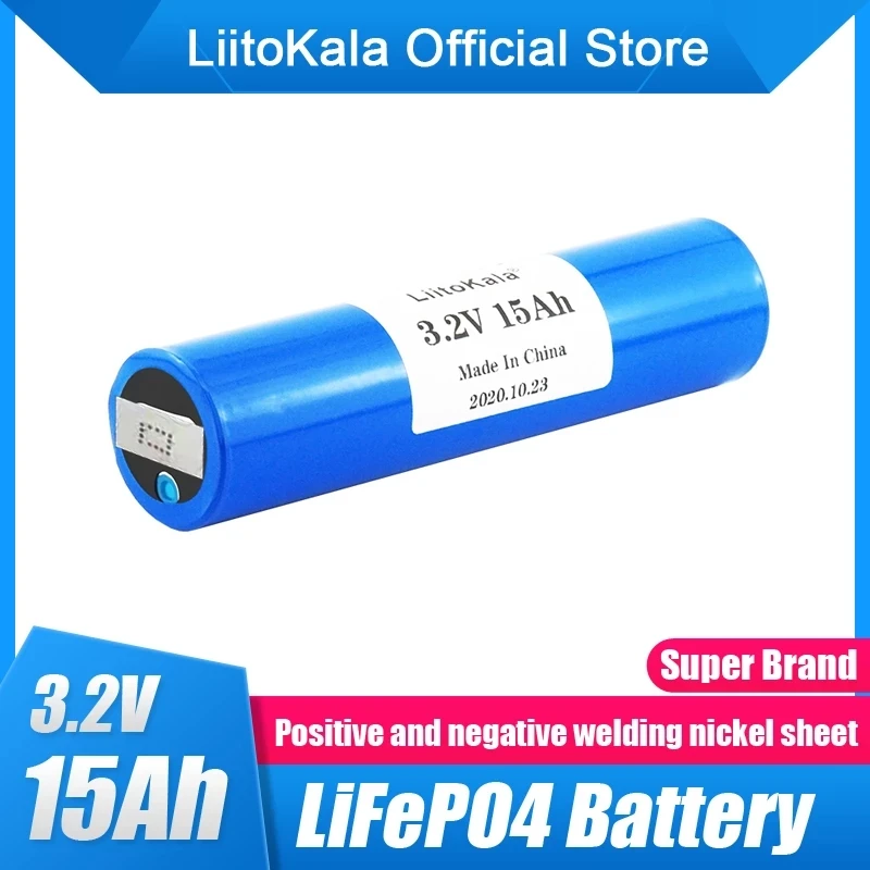 LiitoKala 33140 3.2v 15Ah lifepo4 baterie litowe 3.2V komórki dla majsterkowiczów 12v 24v e rower e-skuter elektronarzędzia akumulator