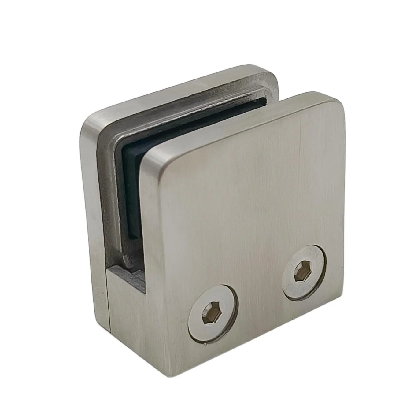 Stainless Steel Small Square Glass Clamps for 6mm and 8mm Glass