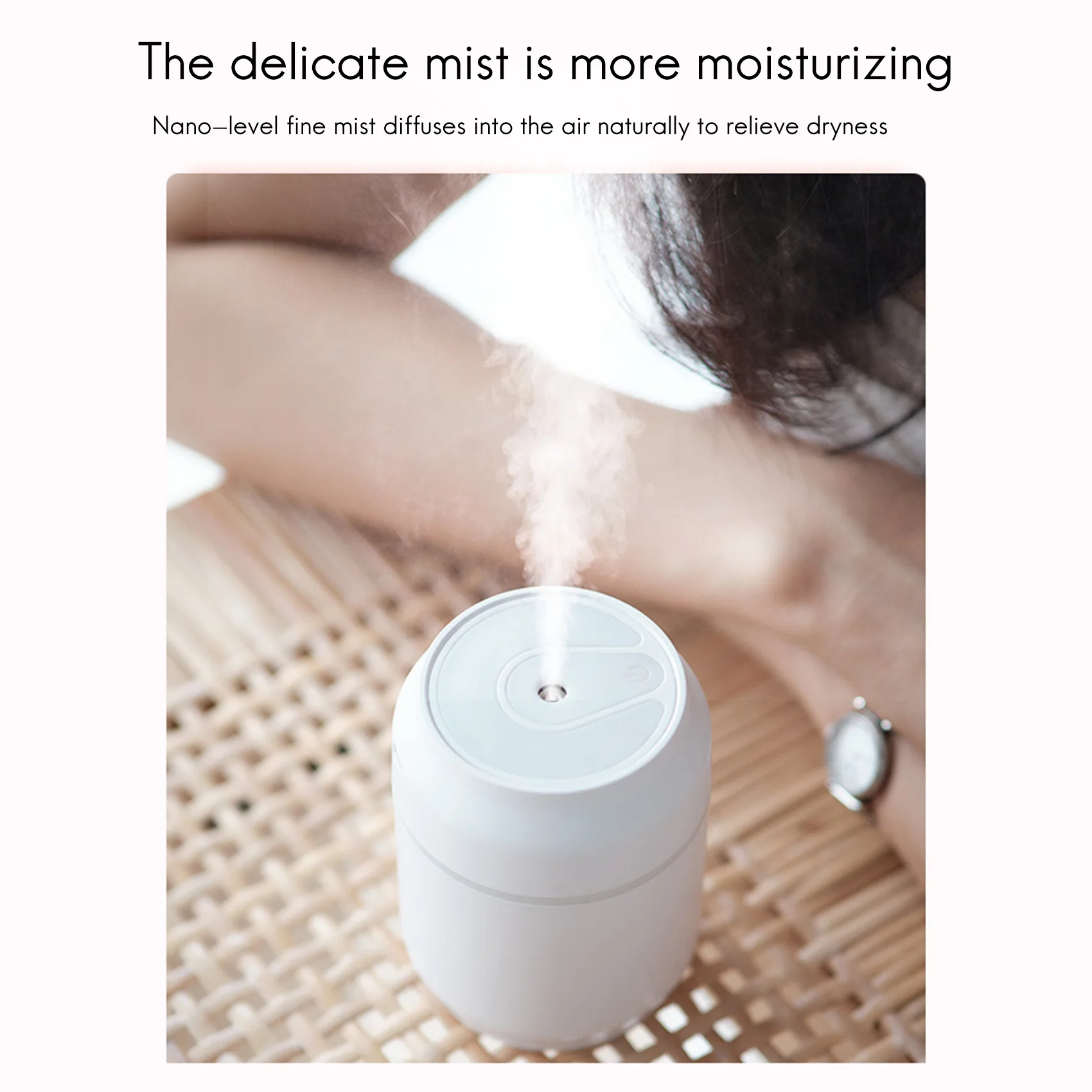 A74X-200ML Mini Air Humidifier Aroma Essential Oil Aromatherapy Diffuser For Home Car Fogger Mist Maker With Night Lamp