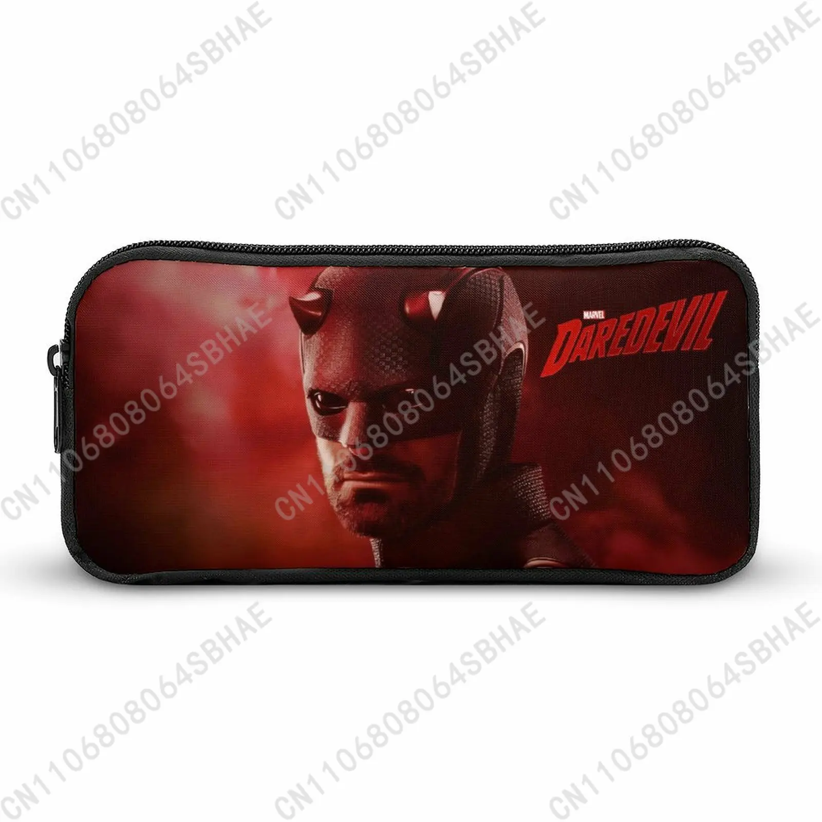 

Marvel Daredevil Pencil Case Teens Custom Pattern Simple Pen Bag School Stationery Pouch Personalized Zipper Bag Cosplay
