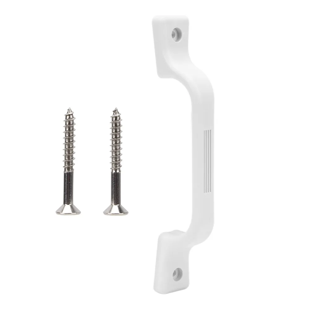 Durable White Entry Door Assist Bar 232mm Plastic Grab Bar Entry Door Grab Handle Motor Home