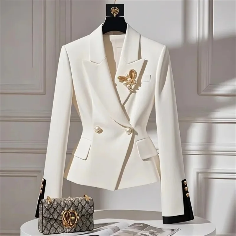 

Spring Autumn Blazer Women New Korean Slim Suit Jacket Female Casua Temperament Fashion Blazer Jackets Ladies Top