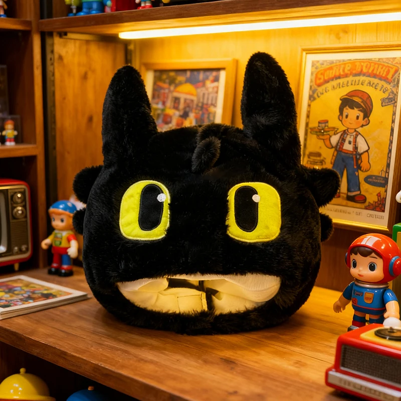 หมวกตุ๊กตาไร้ฟันสำหรับเด็กผู้หญิง อุ่น น่ารัก วิธีการฝึกมังกรของคุณ ของเล่นหมวกการ์ตูนสร้างสรรค์ ของขวัญสำหรับเด็กผู้หญิง