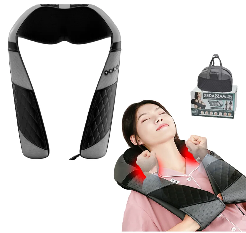 Plug-In Use Massage Shawl Electric Kneading Shoulder Massager Hot Compress Infrared Physiotherapy Timing Car Home Use