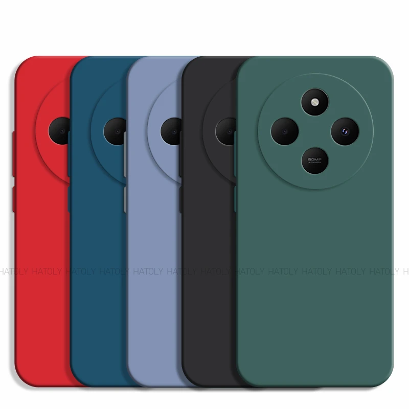 For Xiaomi Poco C75 Case Xiaomi Poco C75 Cover TPU Shockproof Liquid Silicone Phone Case Protective Cover For Xiaomi Poco C75