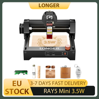 LONGER RAY5 Mini 3.5W Laser Engraver 0.04mm Precision 12.000 mm/min Speed for Wood/ Acrylic/ Leather/ Metal 130*140mm