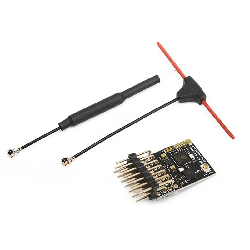 

ELRS 2.4G 7CH PWM Receiver Expresslrs RX 2400RX PWM/CRSF Protocol For RC FPV Drone Fixed Wing Quadcopter, Curved Easy Install