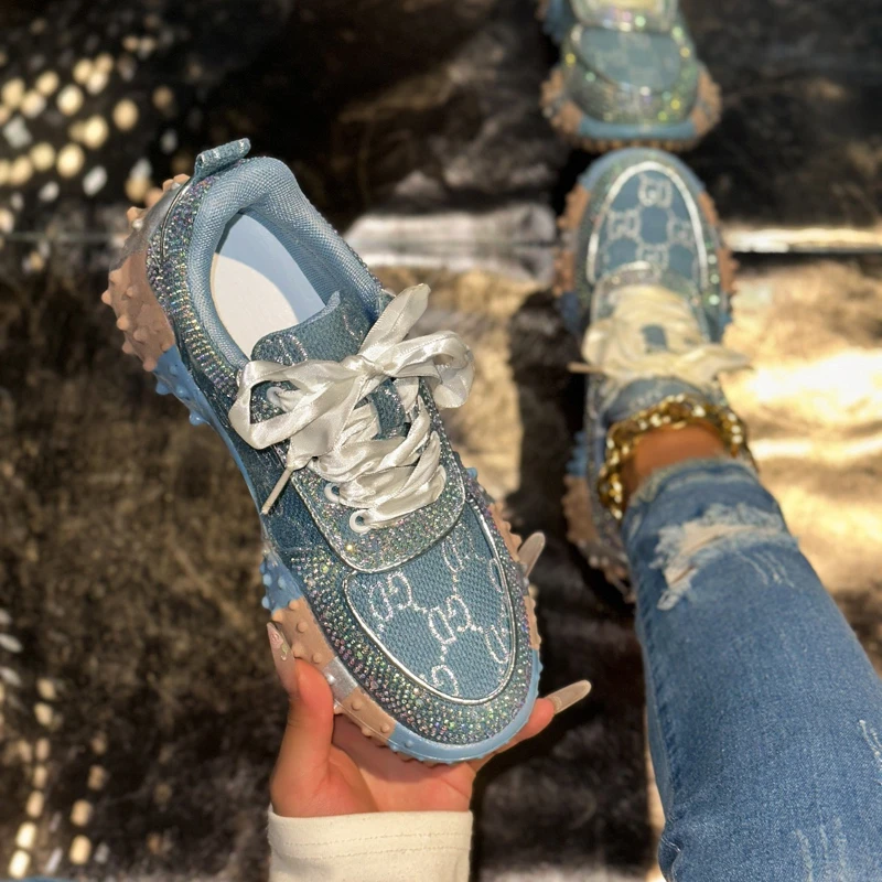 

High Appearance Level Thick-soled Lace-up Fashionable, Versatile, Comfortable, Anti-slip and Breathable Women's Single Shoes