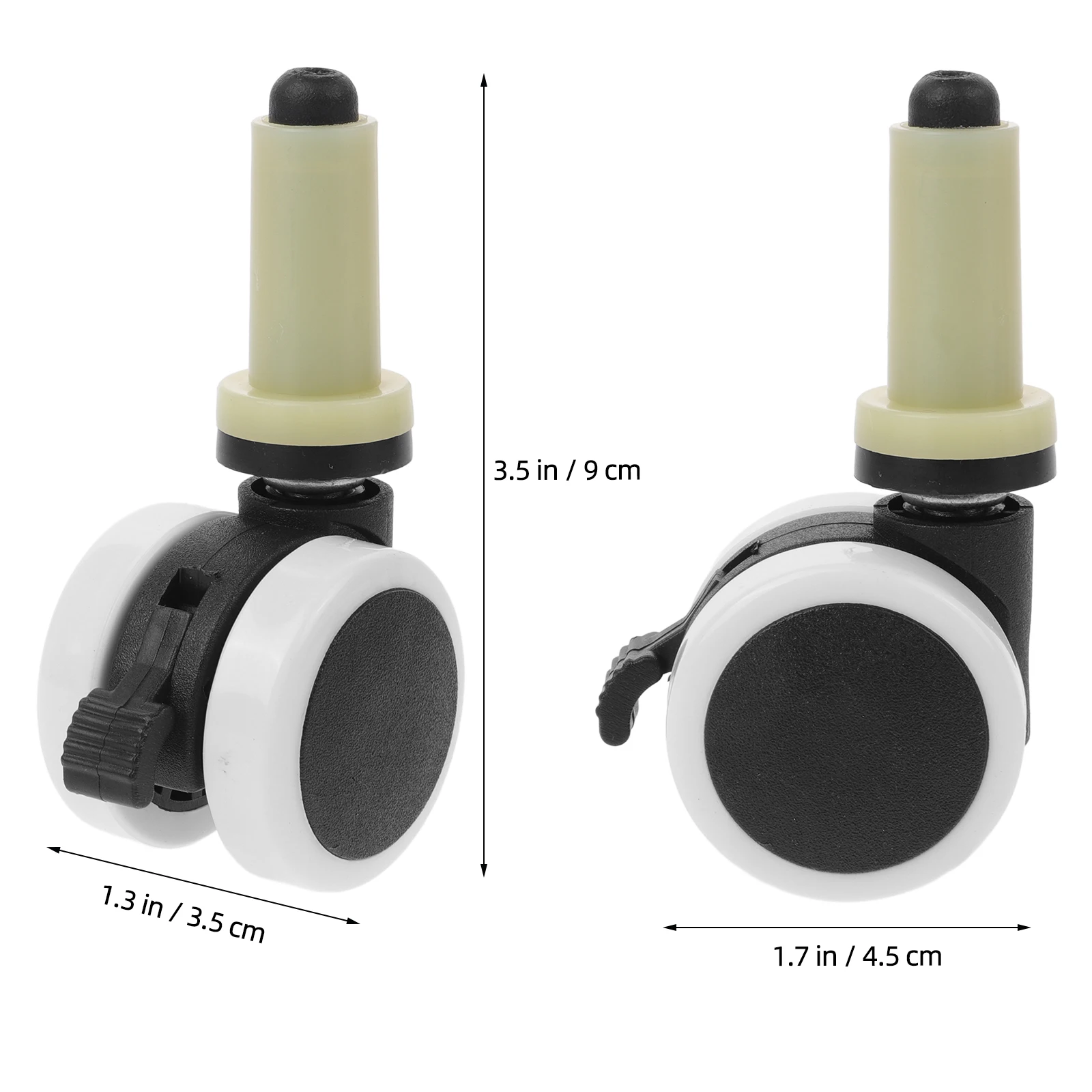 

4pcs High Chair Wheels Replacement Universal Caster Heavy Duty Baby Chair Wheel Easy Clean Safe Plastic Accessory For Most High
