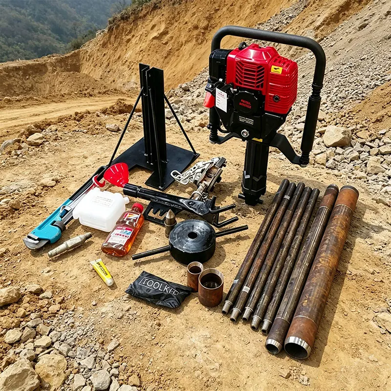 Customized Backpack Drill Core Sampler Petrol Diesel 15m Soil Rock Concrete Complete Accurate Lightweight Mobile