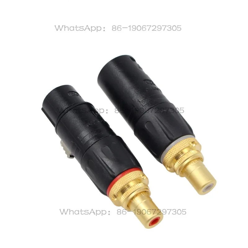 Balanced To Lotus Female Male Female To RCA Block HiFi Audio Amplifier Audio Converter Head