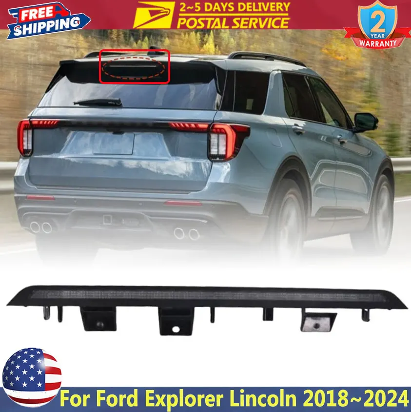 

JL1Z-13A613-C JL1Z13A613A Third Brake Light Assembly For Ford Explorer Lincoln 2018~2024 Rear High Level Third LED Brake Light