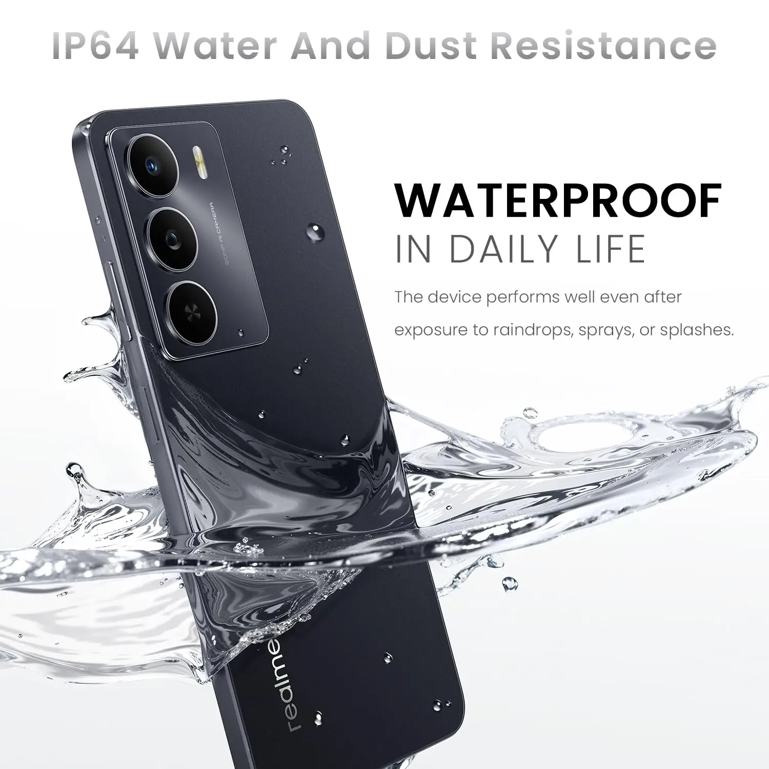Smartphone Realme 14x 5G Negro, Pantalla de 6.67 Pulgadas, Pantalla Hz, Batería de mAh, Cámara IA de 50MP, MediaTek Dimensity, Protección ArmorShell, IP64 7