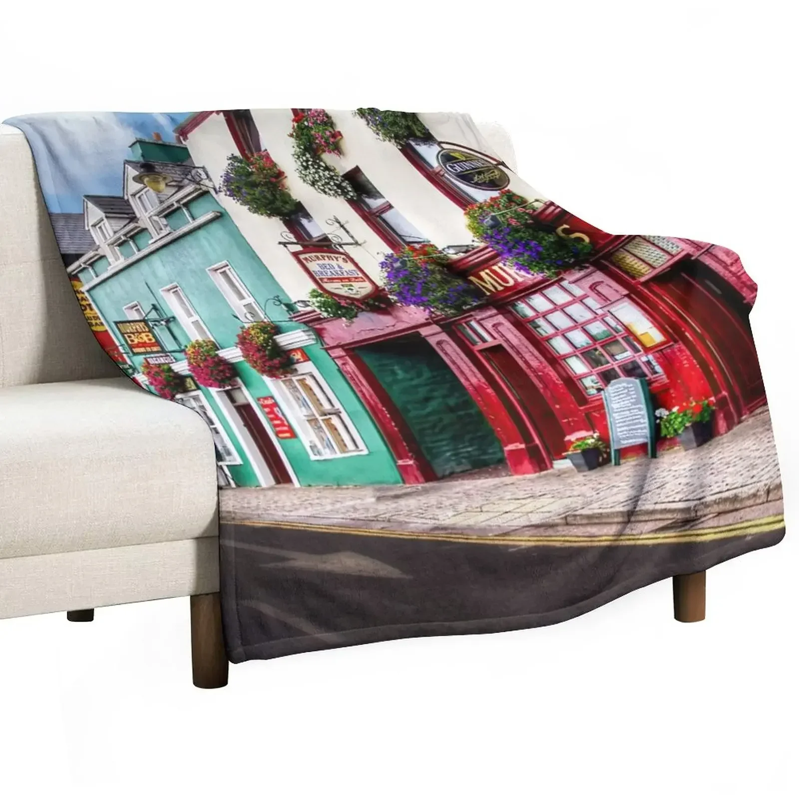 Dingle Town Throw Blanket Kid'S Soft Plush Plaid wednesday Blankets