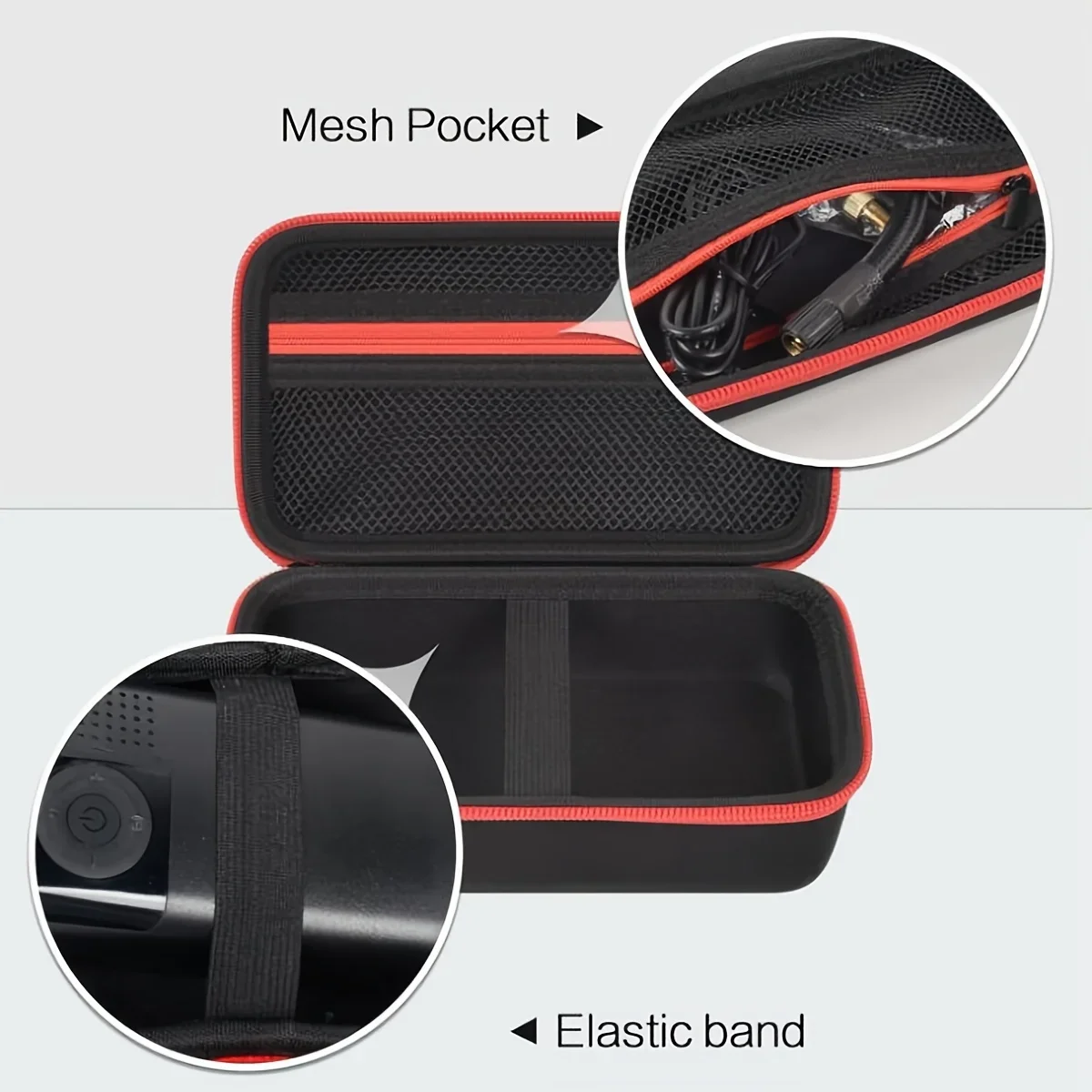 Portable Black Carry Case Car Starter Air Compressor Inflatable Pump (Case Only)