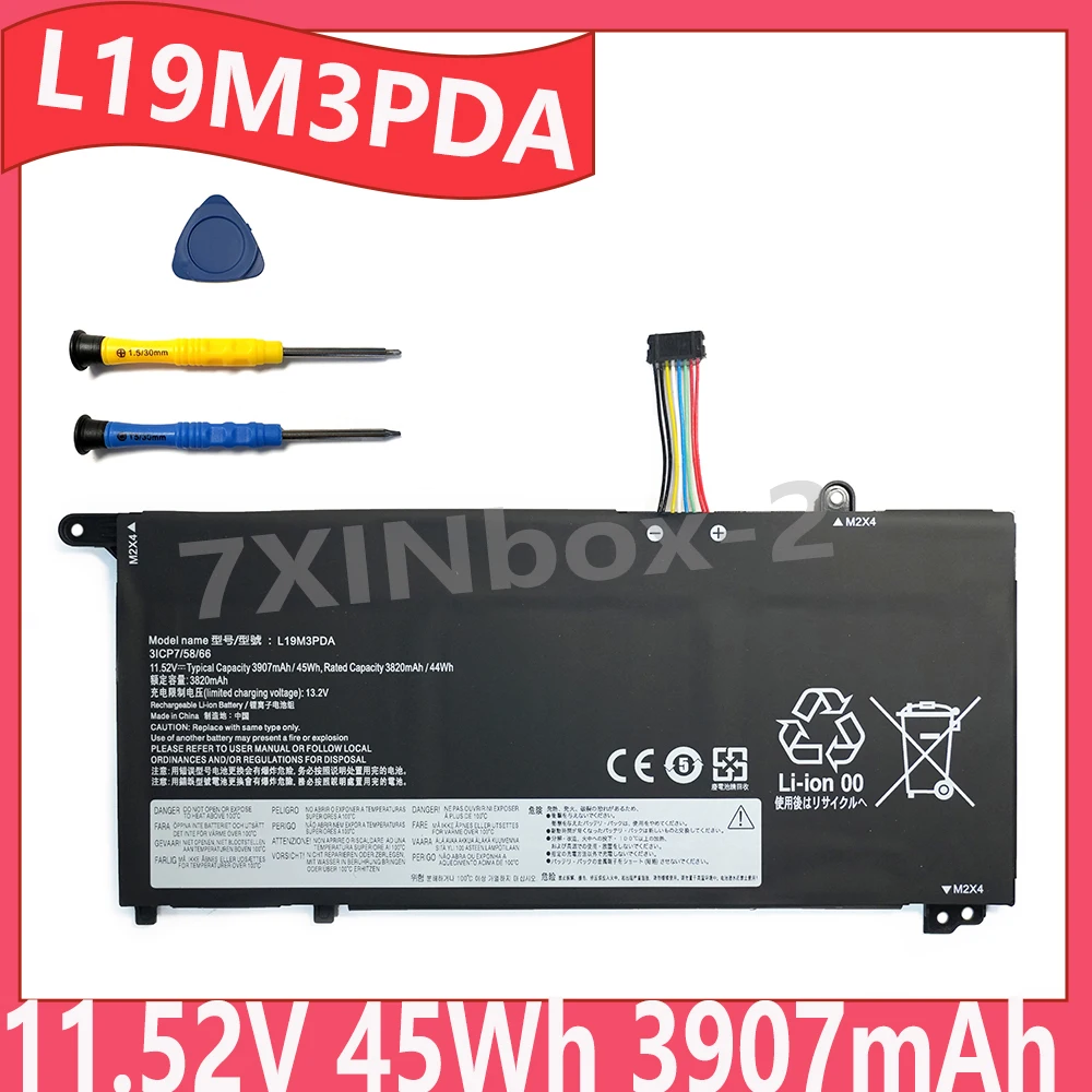 

L19M3PDA 11.52V 45Wh 3907mAh Laptop battery For Lenovo ThinkBook 14 15 G2 G3 ITL Series L19D3PDA L19L3PDA L19C3PDA