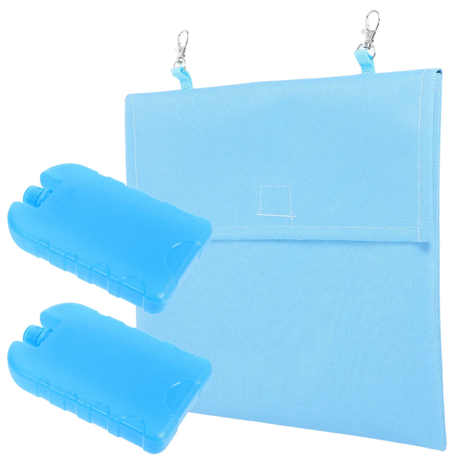 Hanging Cooling Pouch for Rabbits Hamsters Guinea Pigs Chinchillas Built-in Ice Pack Cold Locking Absorbent Inner Bag Summer Pet