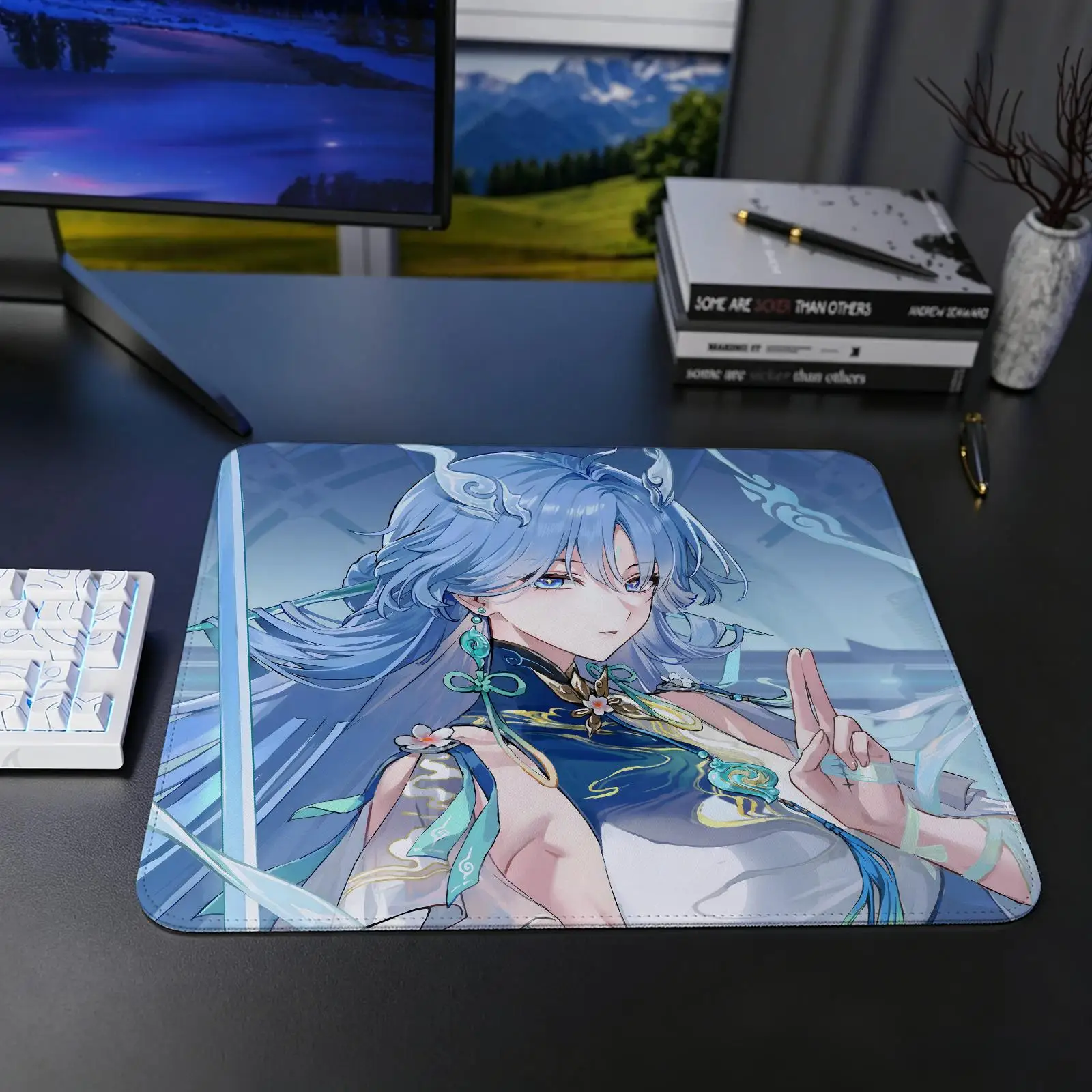 Wuthering Waves Qingxiao Mouse Pad Regular gaming mouse pad S/M/L size Office mouse pad Laptop desk mat Stitched edge mouse pad
