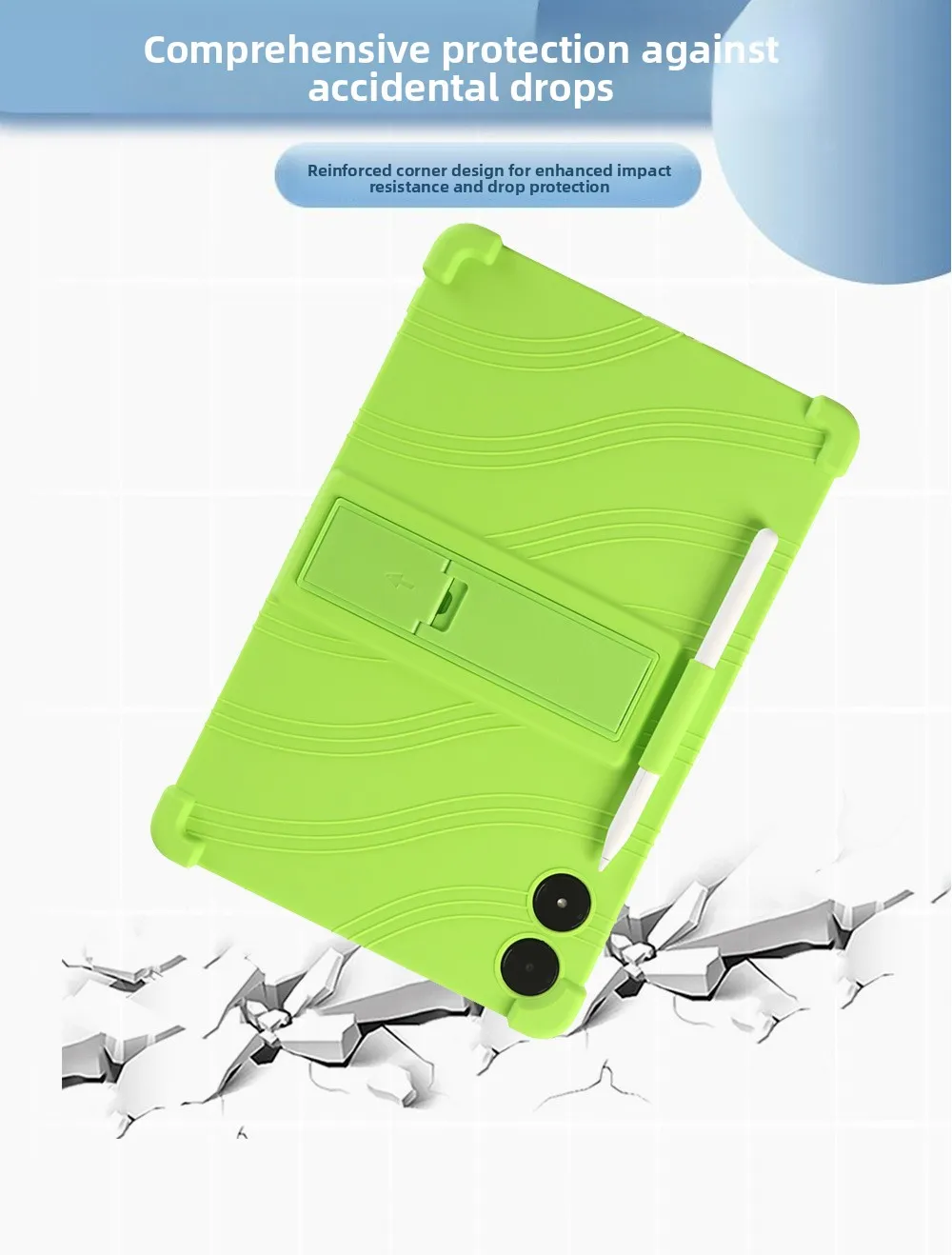 Stoßfeste TPU-Hülle für Redmi Pad Pro 12.1 2024, Vollständiger Schutz mit Ständer, in Mehreren Farben – Detail 8