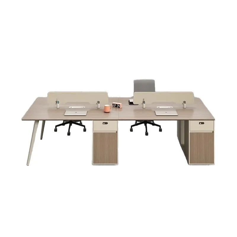 

Staff desk four people, simple modern double staff 4/6 people, finance office desk and chair combination