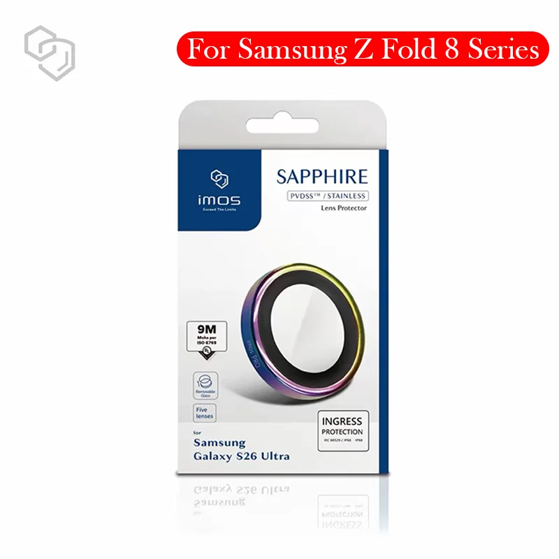 IMOS Sapphire Lens For Samsung Z Fold 8 Protective Glass for SAMSUNG Z FOLD 8 ULTRA Sapphire Glass