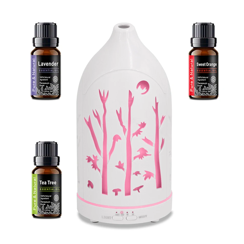 

Aromatherapy Diffuser Auto Shut Off, Ultra Quiet & 3 Oils Ideal Gift for Home & Wellness