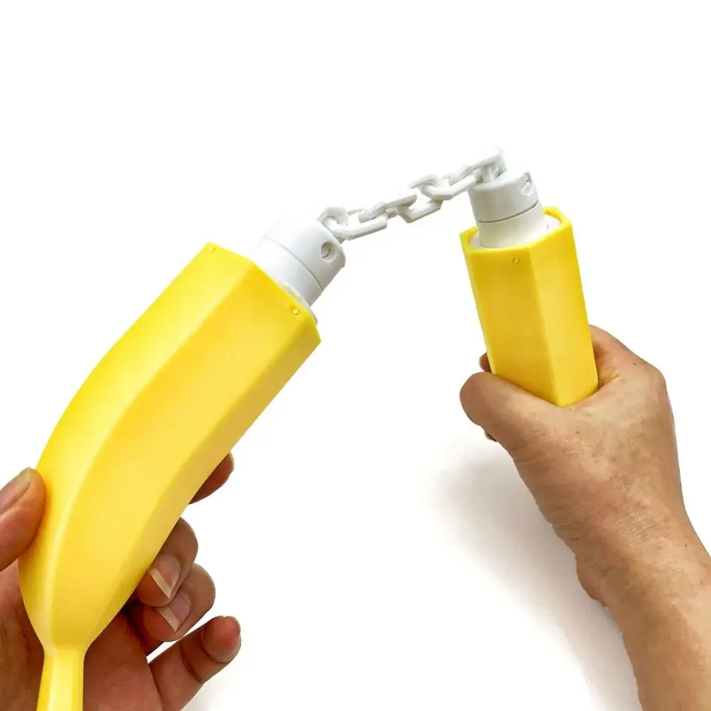 Creative Banana Nunchucks Toy Simulation Fruit 3D Printed Thumb Chucks Toys Realistic Lightweight Banana Folding Toy