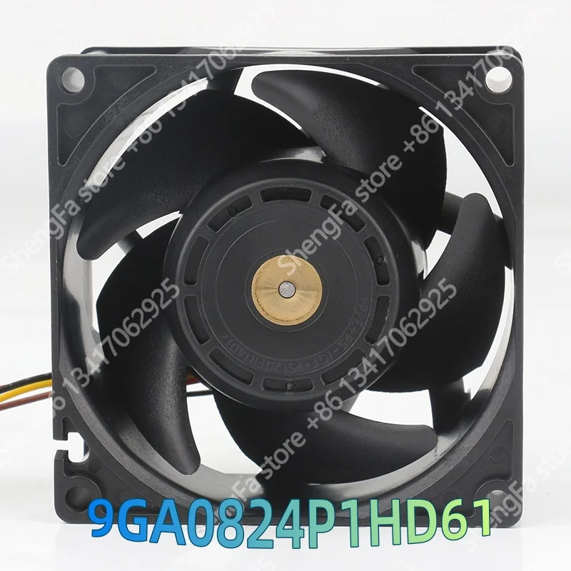 Sanyo 5V 12V 48V DC24V 0.3A AC 8038 8CM server inverter High air volume low noise 4-wire 9GA0824P1HD61 Cooling fan