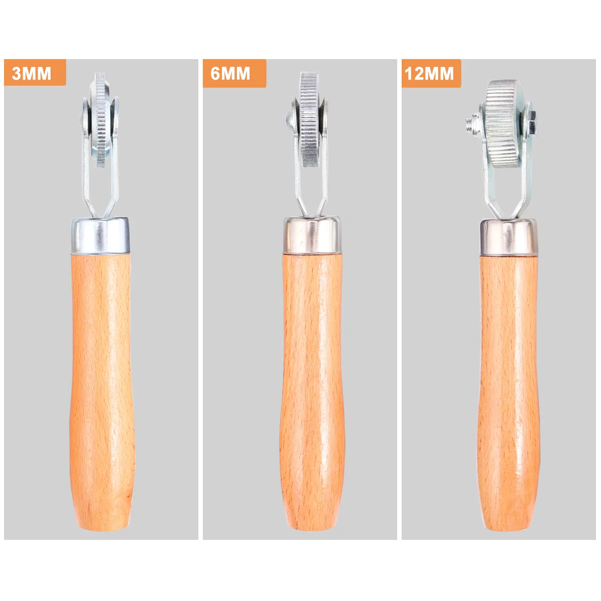 

3pcs 3Mm 6Mm 12Mm Tire Compaction Roller Set Durable Portable Car Tire Repair Tool For Bubble Free Patch Sealing